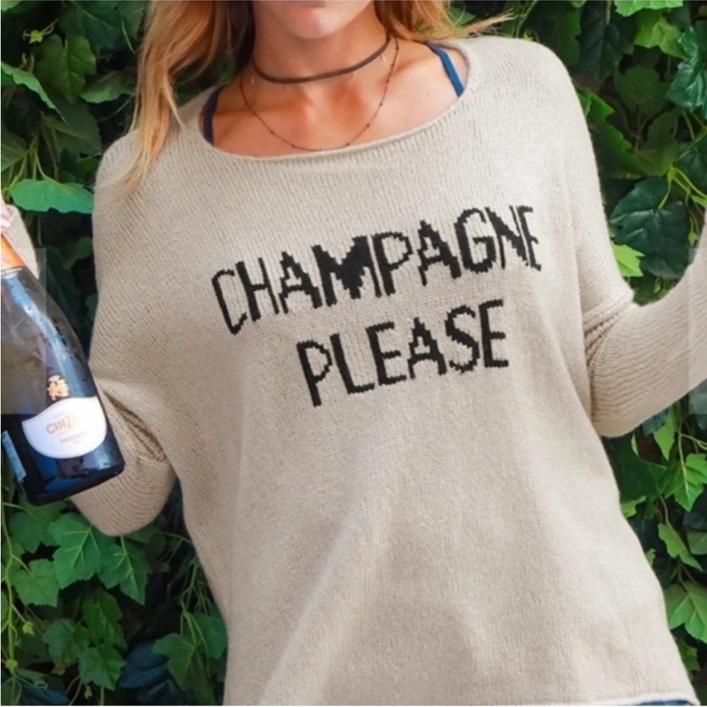 Wooden Ships Champagne Please Lightweight Sweater